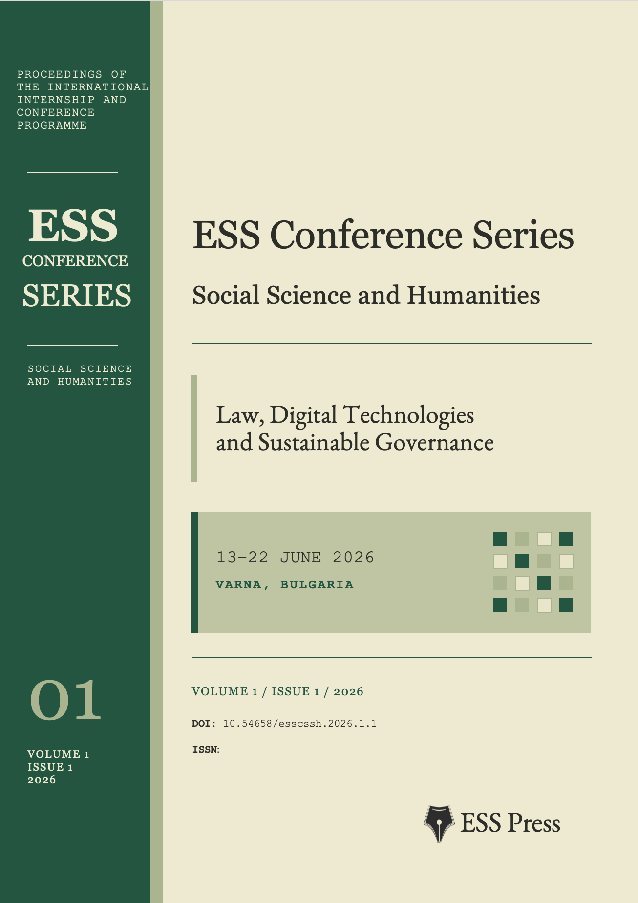 					View Vol. 1 No. 1 (2026): Law, Digital Technologies and Sustainable Governance | Varna, Bulgaria
				